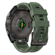 Tech-protect Silicone remienok na Garmin Fenix 5x / 5x Plus / 6x / 6x Pro / 7x / 8 51mm, army green