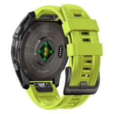 Tech-protect Silicone remienok na Garmin Fenix 5x / 5x Plus / 6x / 6x Pro / 7x / 8 51mm, lime