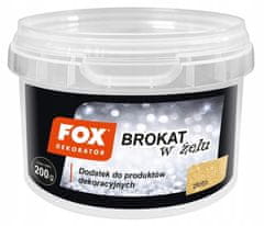 Atlas Fox Glitter pre gélové farby 200 g zlatá