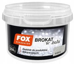 Atlas Fox Gelová farba s trblietkami 200 g strieborná