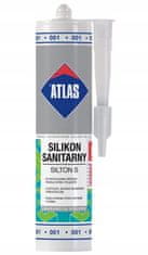 Atlas Sanitárny elastický silikón 280 ml biely S001