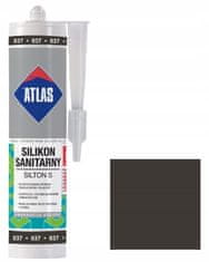 Atlas Sanitárny flexibilný silikón 280 ml grafit