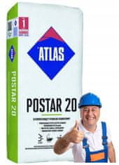 Atlas Postar 20 Rýchloschnúci cementový náter 25 kg