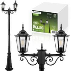 LUMILED Zahradní stojící lampa E27 černá BELLIS 200cm