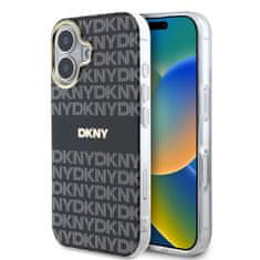 DKNY Zadný kryt PC/TPU Repeat Pattern Tonal Stripe Magsafe pre iPhone 16 Black