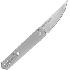 Böker Plus 06EX290 Kwaiken Automatic automatický nôž 8,9 cm, šedá, hliník