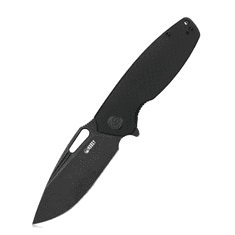 KUBEY KU322C Tityus Black vreckový nôž 8,6 cm, Dark Stonewash, čierna, G10, spona