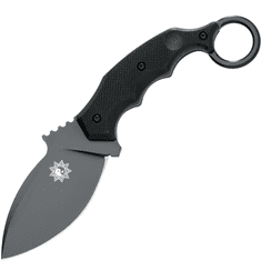 Fox Knives FX-637T Parong taktický nôž - karambit 9,5 cm, celočierna, G10, puzdro Kydex