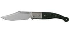 LionSteel GT01 GBK Niolox blade, Black G10 Handle, Titanium Bolster & liners