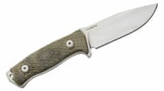 LionSteel M5 CVG nôž do prírody 11,5 cm, Satin, zelená, Micarta, puzdro Cordura