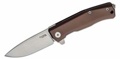 LionSteel MT01A ES Myto Earth Brown vreckový nôž 8,3 cm, Stonewash, hnedá, hliník