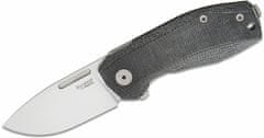 LionSteel NA01 CVB NANO, Folding knife MagnaCut blade, BLACK Canvas handle