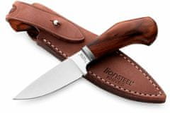 LionSteel WL1 ST Willy nôž do prírody 6,5 cm, olivové drevo, kožené puzdro 