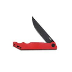 KUBEY KU253B Pylades Red Black vreckový nôž 11,8 cm, čierna, červená, G10, spona