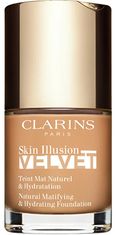 Clarins Zmatňujúci make-up Skin Illusion Velvet (Natura l Matifying & Hydrating Foundation) 30 ml (Odtieň 112C)