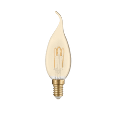 Diolamp Retro LED Spiral Filament Candle Amber Flame žiarovka 3W/230V/E14/2700K/200Lm/300°