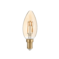 Diolamp Retro LED Spiral Filament Candle Amber žiarovka 3W/230V/E14/2700K/200Lm/300°