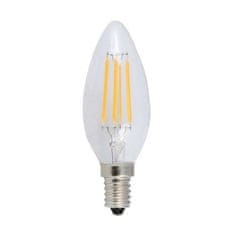 Diolamp LED Filament Candle žiarovka číra C35 6W/230V/E14/4000K/770Lm/360°