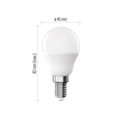 EMOS LED žiarovka Basic Mini Globe / E14 / 9,4 W (60 W) / 806 lm / Neutrálna biela