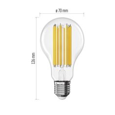 EMOS LED žiarovka Filament A70 / E27 / 18 W (150 W) / 2452 lm / Neutrálna biela