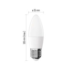 EMOS LED žiarovka Basic sviečka / E27 / 5,5 W (40 W) / 470 lm / Teplá biela