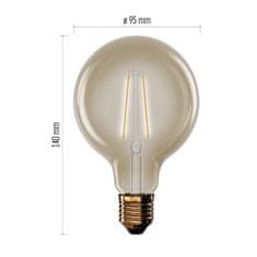 EMOS LED žiarovka Vintage G95 / E27 / 4,5 W (40 W) / 420 lm / Teplá biela