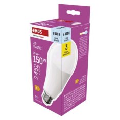 EMOS LED žiarovka Classic A80 / E27 / 20 W (150 W) / 2452 lm / Studená biela