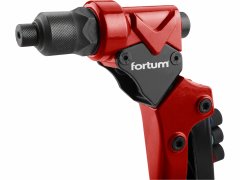 Fortum Kliešte nitovacie s otočnou hlavou, 260mm, 2v1, nity 2,4-4,8mm, matice M3-M6, FORTUM