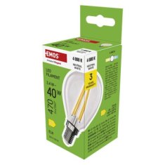 EMOS LED žiarovka Filament Mini Globe / E14 / 3,4 W (40 W) / 470 lm / Neutrálna biela