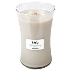 Woodwick Vonná sviečka váza Wood Smoke 609,5 g