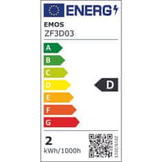 EMOS LED žiarovka Filament sviečka / E14 / 1,8 W (25 W) / 250 lm / Neutrálna biela