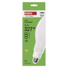 EMOS LED žiarovka Filament ED90 / E27 / 36 W (327 W) / 6 000 lm / neutrálna biela