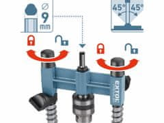 Extol Premium Stojan na vŕtačku viacúčelový so skľučovadlom, Ø1-10mm, pracovná výška 140mm, EXTOL PREMIUM