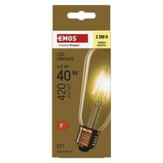 EMOS LED žiarovka Vintage ST64 / E27 / 4,5 W (40 W) / 420 lm / Teplá biela