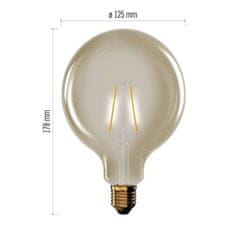 EMOS LED žiarovka Vintage G125 / E27 / 4,5 W (40 W) / 420 lm / Teplá biela