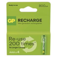 GP Nabíjacia batéria GP Recharge 800 AAA (HR03) 4 ks