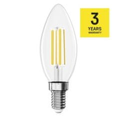 EMOS LED žiarovka Filament sviečka / E14 / 5,9 W (60 W) / 806 lm / Teplá biela