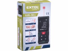 Extol Craft Merač vzdialenosti laserový do 50m / +-2mm, LCD, 0,05-50m, EXTOL CRAFT