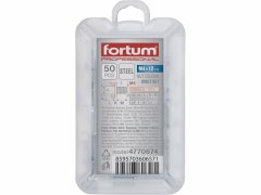 Fortum Skrutky nitovacie pozinkované, M4x12mm, 50ks, FORTUM