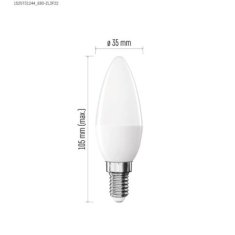 EMOS LED žiarovka Basic sviečka / E14 / 5,5 W (40 W) / 470 lm / Teplá biela