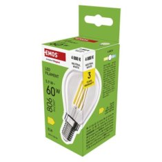 EMOS LED žiarovka Filament Mini Globe / E14 / 5,9 W (60 W) / 806 lm / Neutrálna biela