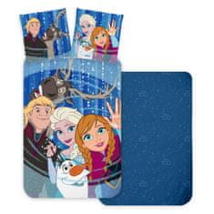 BrandMac Prikrývka na posteľ Disney Frozen Friends 140×200 cm, 70×90 cm