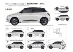 Rider Ochranné lišty bočných dverí, Suzuki Swift, 2024- ,