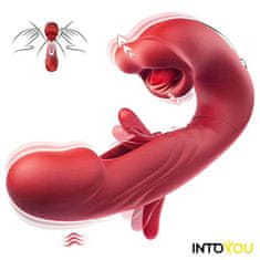 INTOYOU INTOYOU Mouty (Red), vibrátor na stimuláciu bodu G a ústnej dutiny