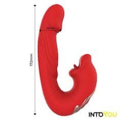 INTOYOU INTOYOU Mouty (Red), vibrátor na stimuláciu bodu G a ústnej dutiny