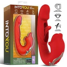 INTOYOU INTOYOU Mouty (Red), vibrátor na stimuláciu bodu G a ústnej dutiny