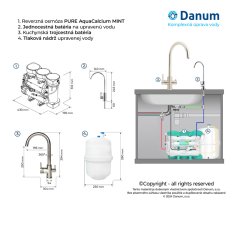 Ecosoft Reverzná osmóza PURE AquaCalcium MINT s čerpadlom pre domácnosti 