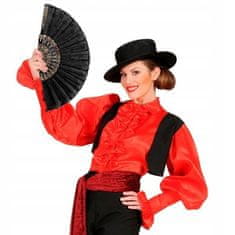 Korbi Hiszpánsky čierny ventilátor, flamenco, Halloweenové doplnky