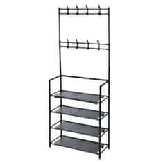 shumee Storage solutions Stojan na oblečenie so 4 policami 60x26x155 cm