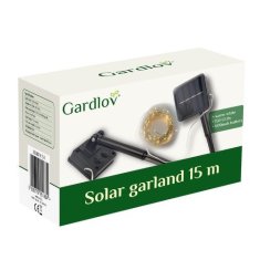 sapro Solárna girlanda/Vianočné osvetlenie 15m IP44 Gardlov 24007 